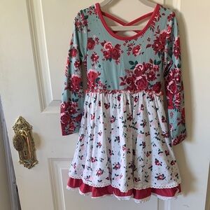 Cheeky Plum Red and White Floral Dress